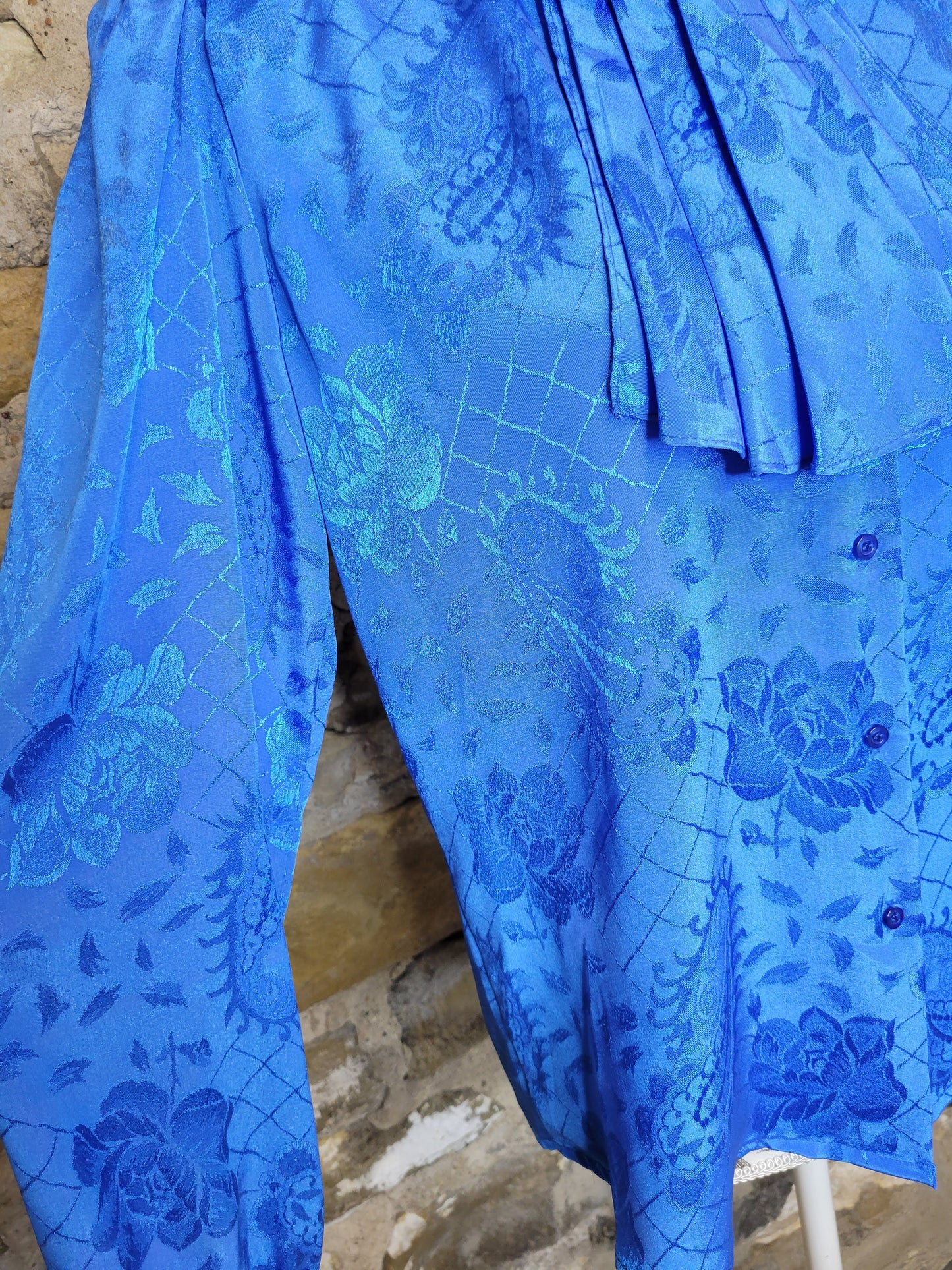 Worthington Blue Bow Blouse Sz 8