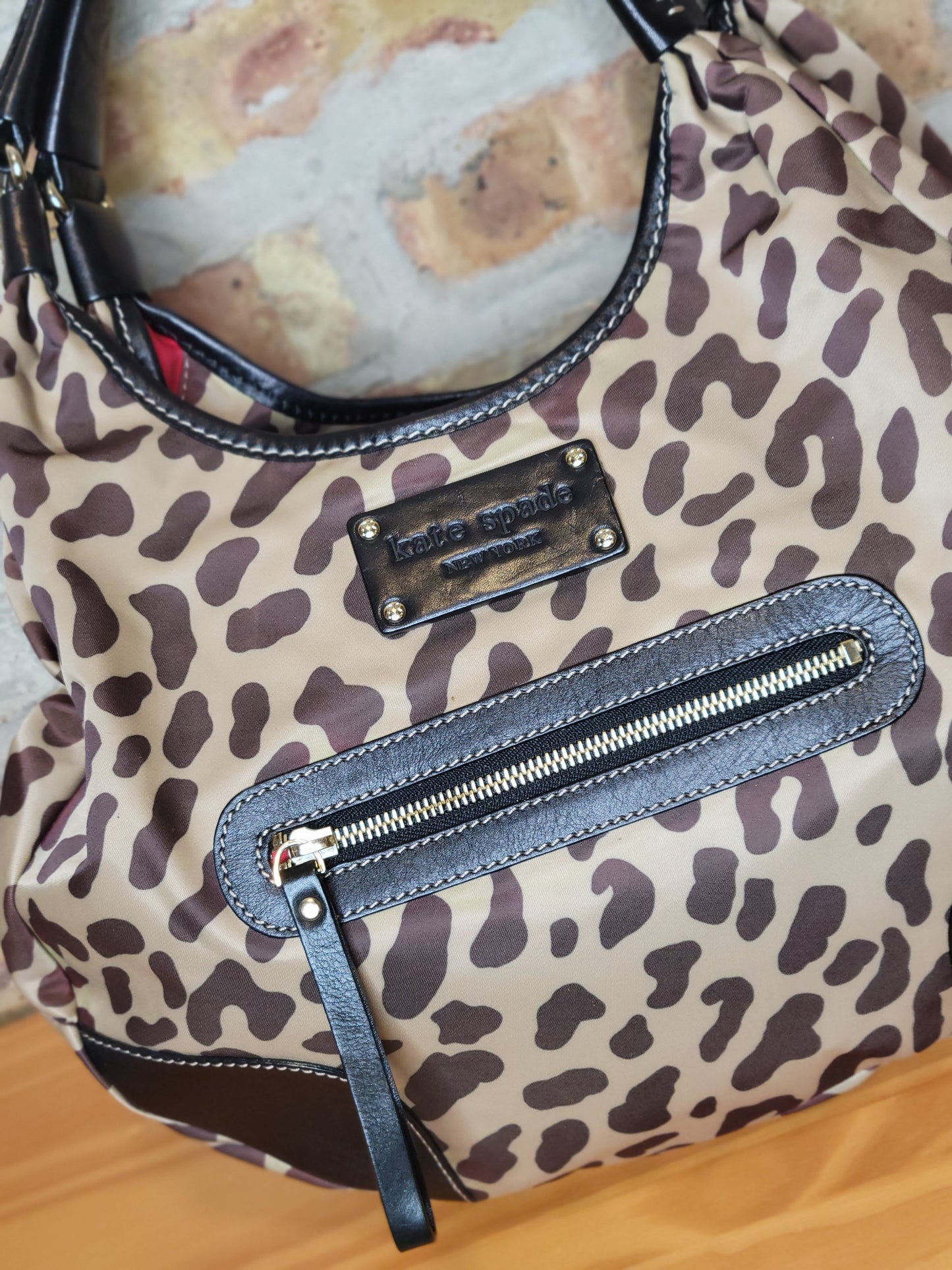 Kate Spade Animal Print Hobo Bag
