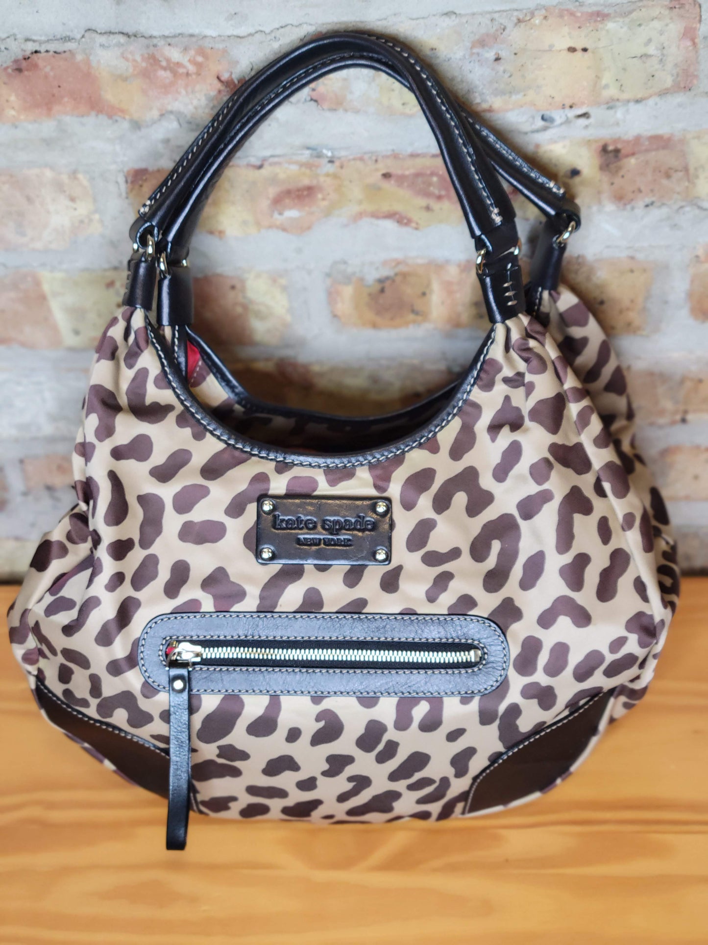 Kate Spade Animal Print Hobo Bag