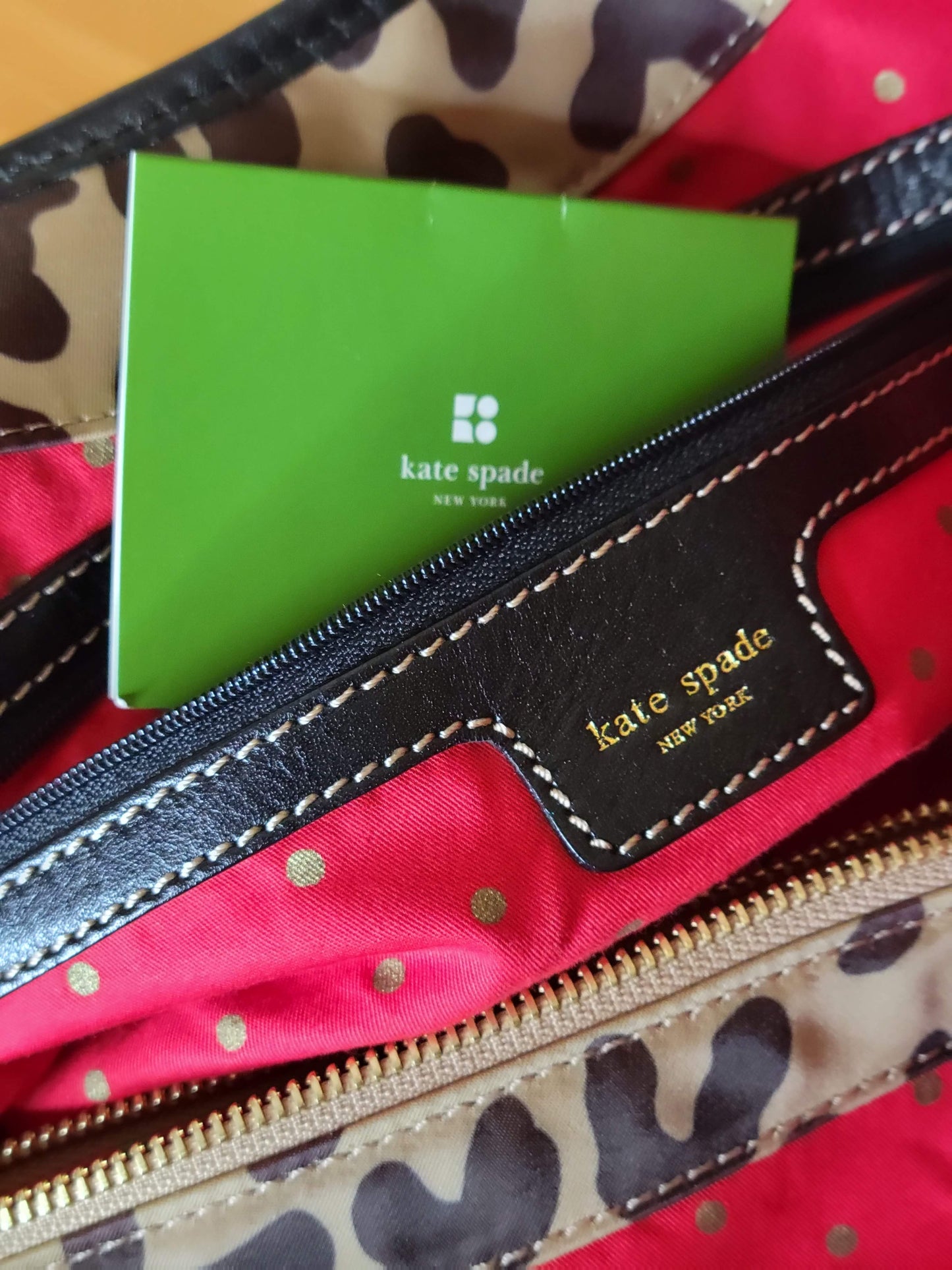 Kate Spade Animal Print Hobo Bag