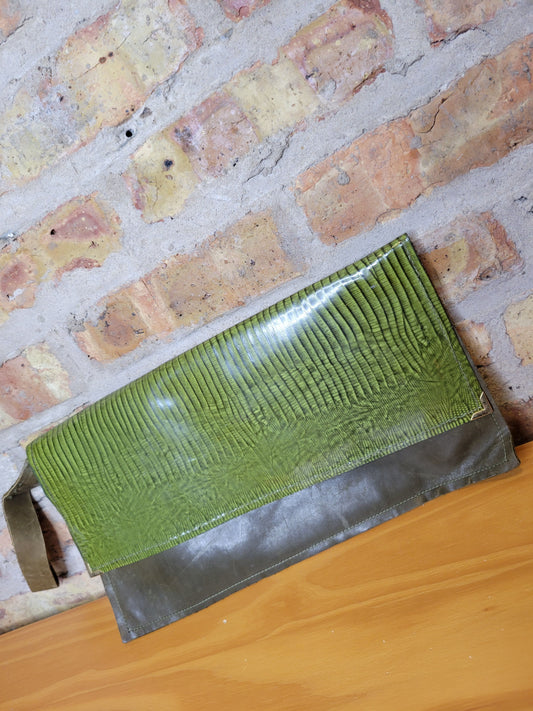 Two-tone Green Vintage Clutch Purse