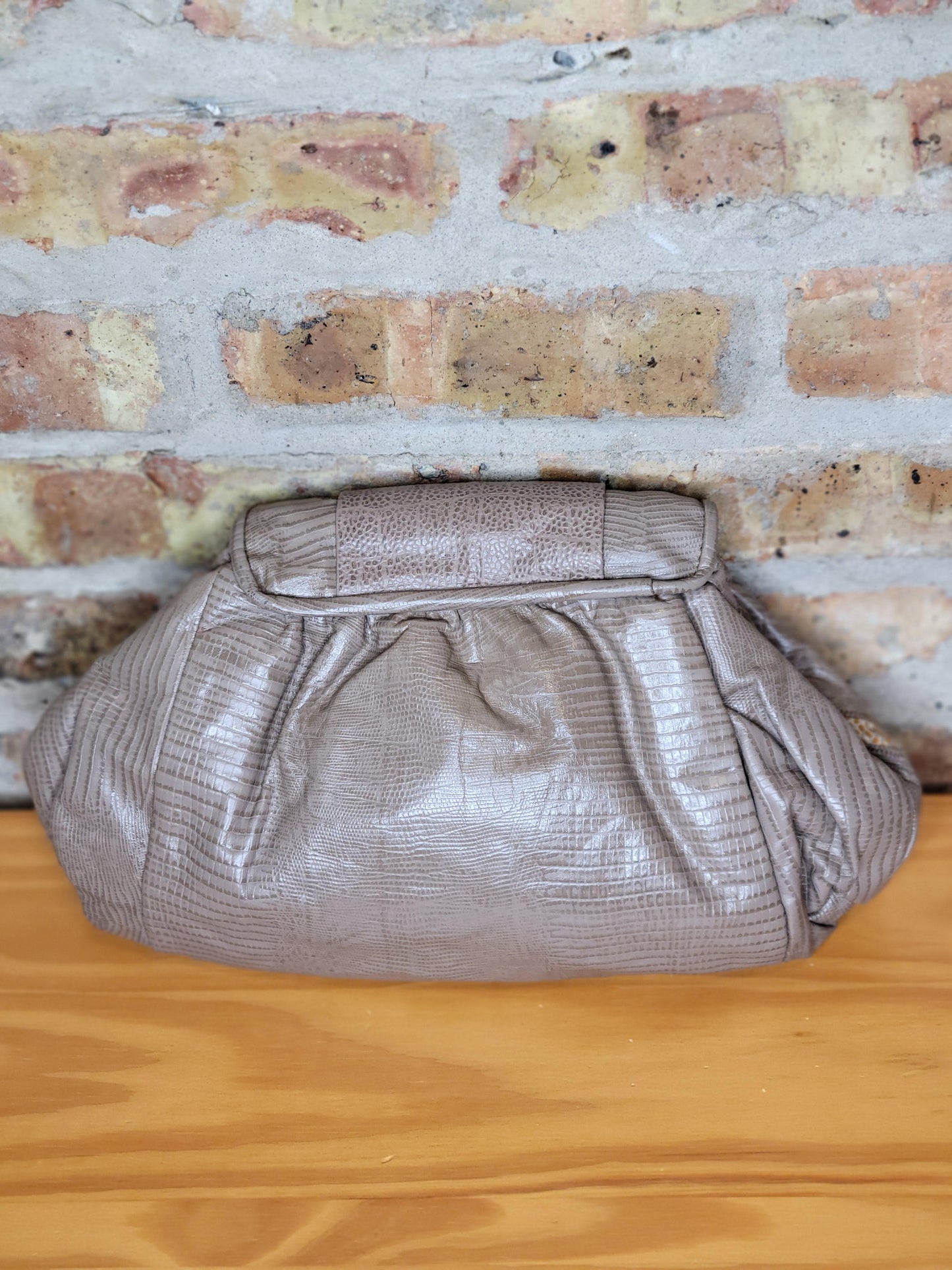 Tan Vintage Clutch