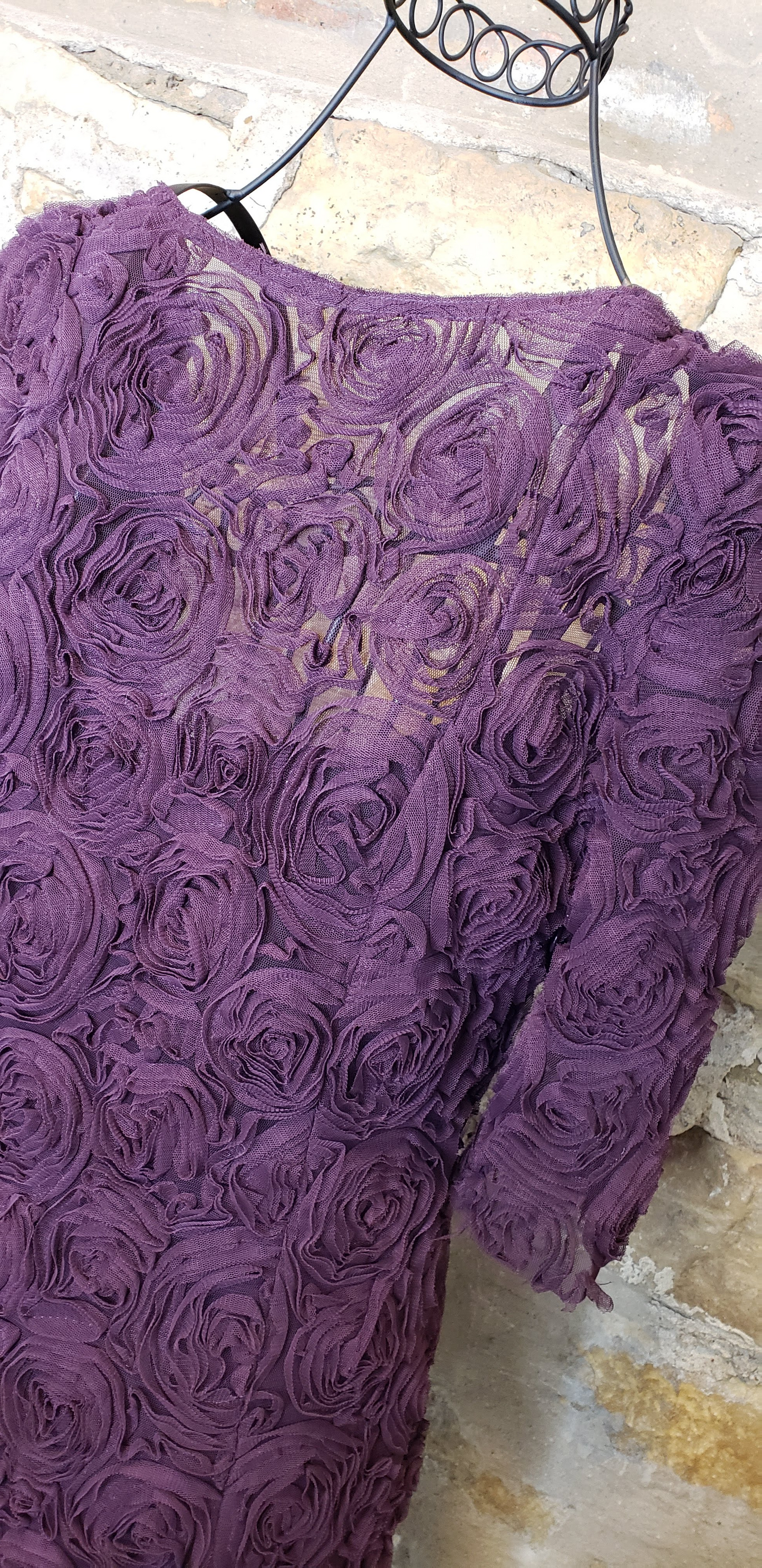 Rachel Roy Purple Rosette Dress Sz 8
