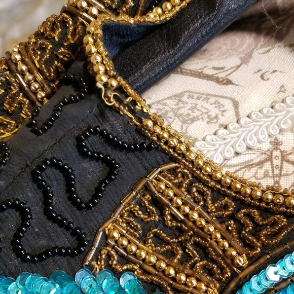 Joan Leslie Evenings Sequin Jacket Sz XL