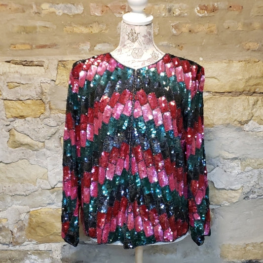 Vintage Sequin Blazer Sz M
