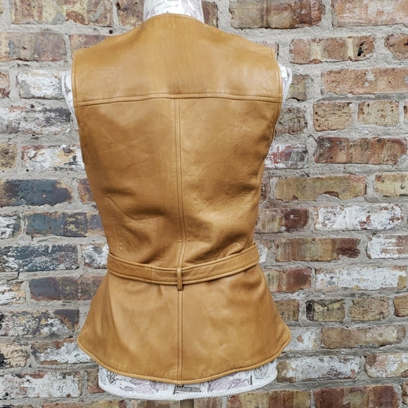 Polo Sport Leather Vest Sz 6