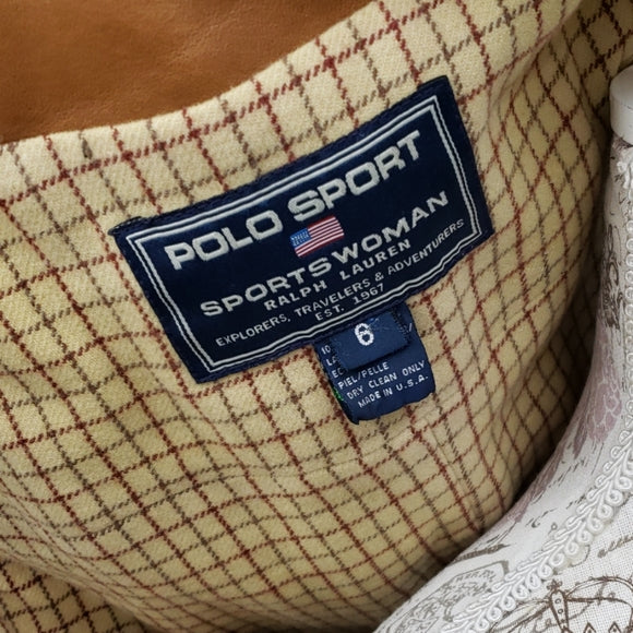 Polo Sport Leather Vest Sz 6