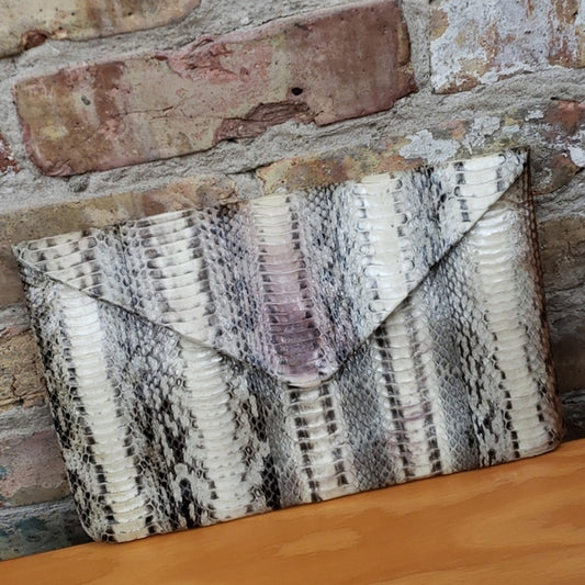 Scoop NYC Snakeskin Clutch