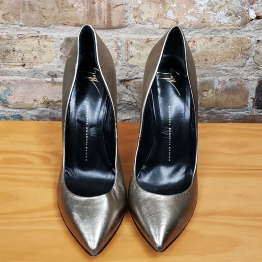 Giuseppe Zanotti Bronze Metallic Heels Sz 40