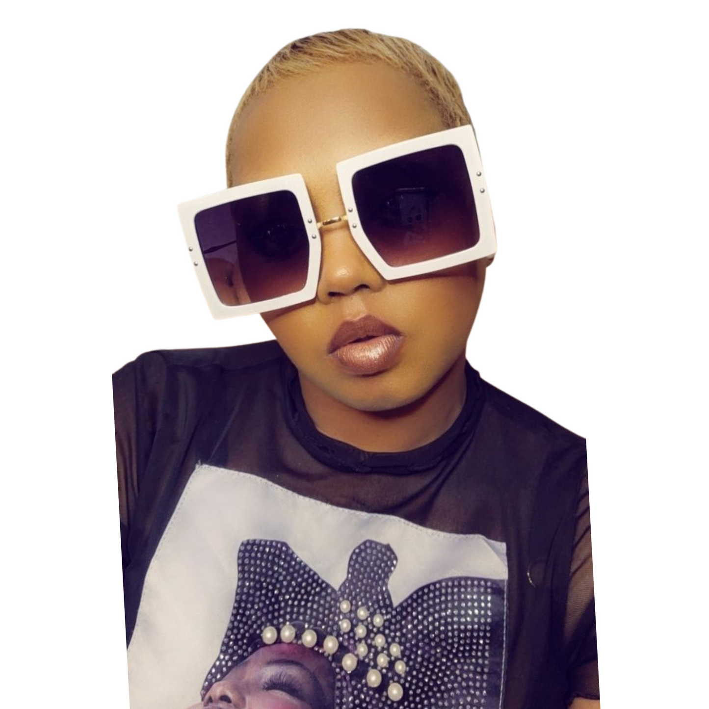 She's Such a Square Sunnies (White)
