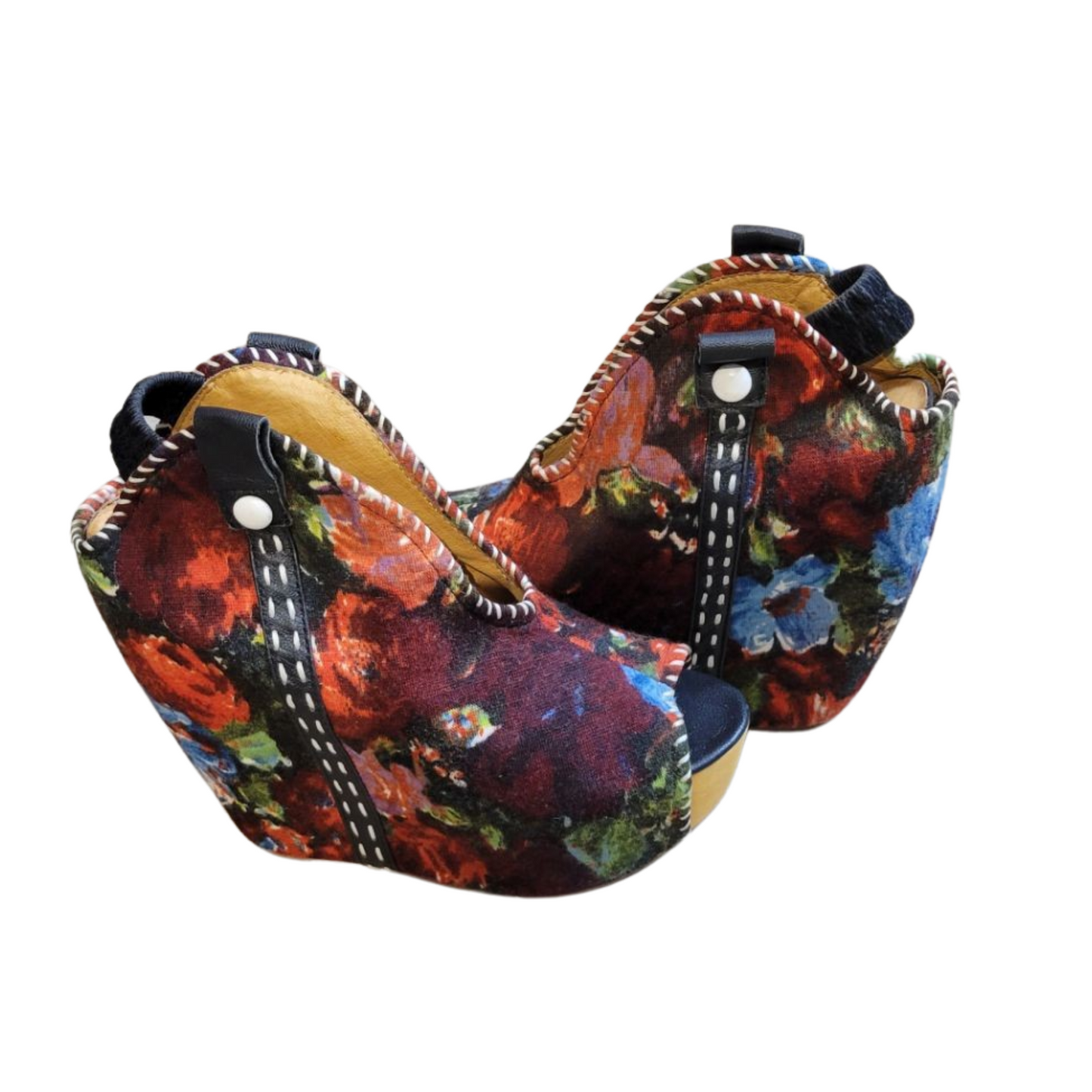 Jeffrey Campbell Floral Havana Sandals