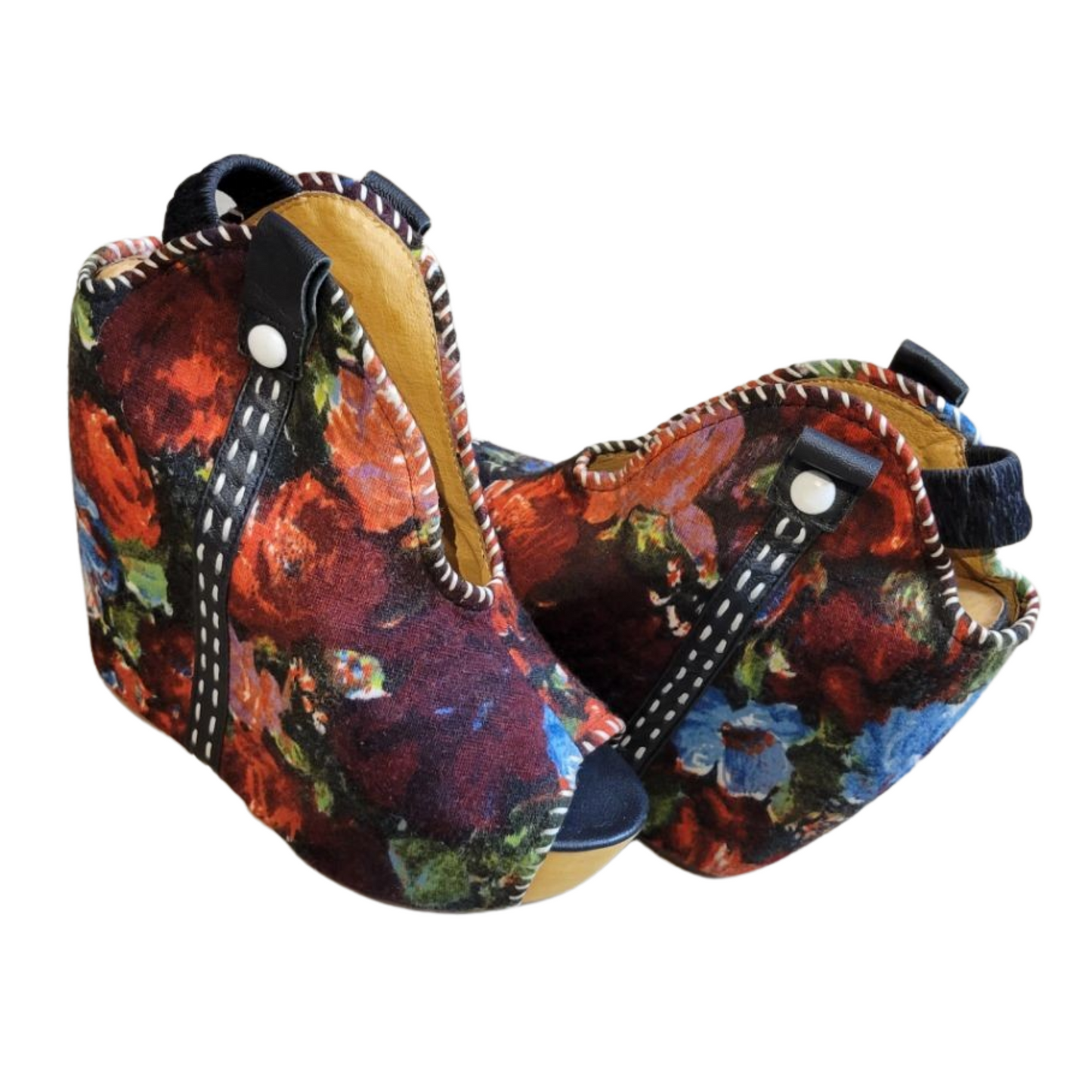 Jeffrey Campbell Floral Havana Sandals