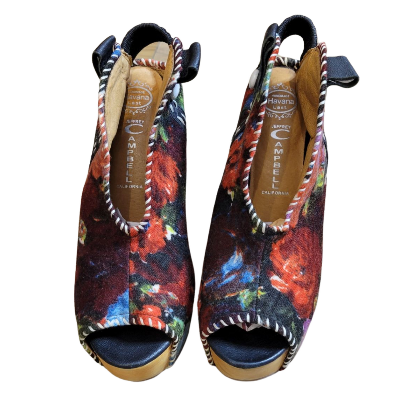 Jeffrey Campbell Floral Havana Sandals