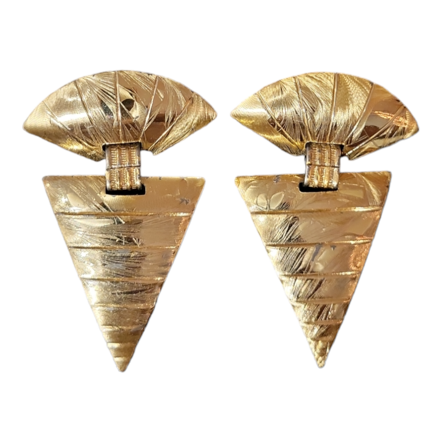 Gold Triad Earrings