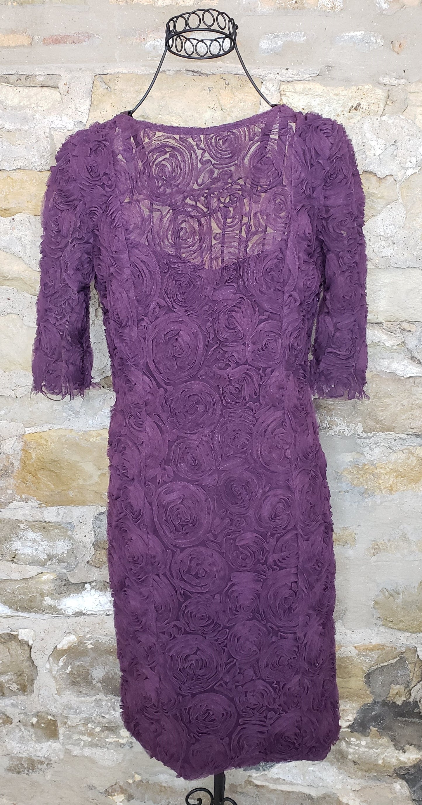 Rachel Roy Purple Rosette Dress Sz 8