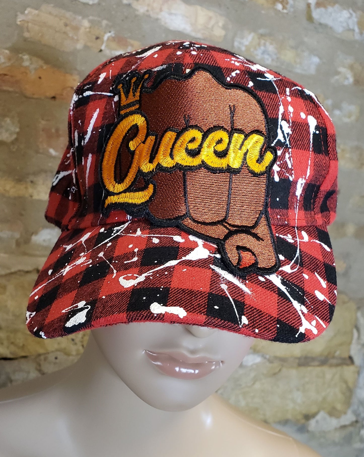 Custom Queen Paint Splatter Cap