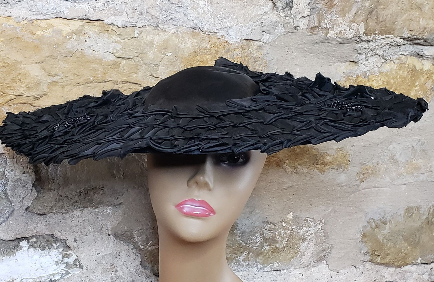 Flo- Raye Vintage Satin Hat
