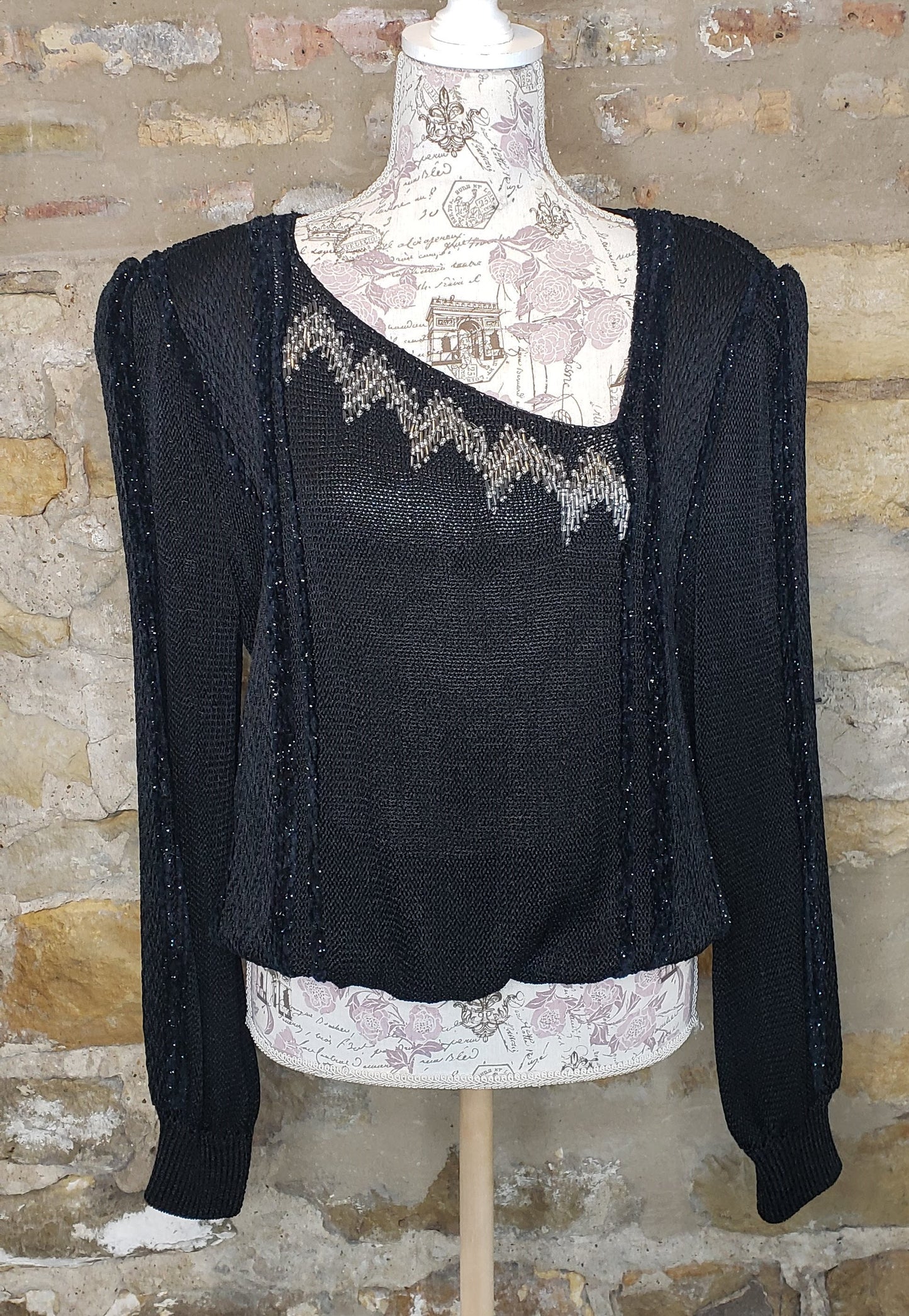 Brittony Brand Black Vintage Sweater Sz L