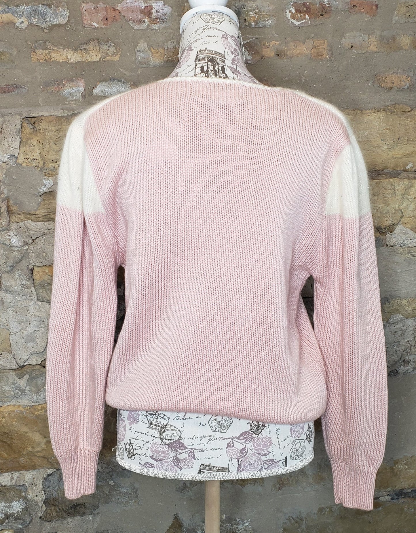 Dana Scott Pink Vintage Sweater Sz L