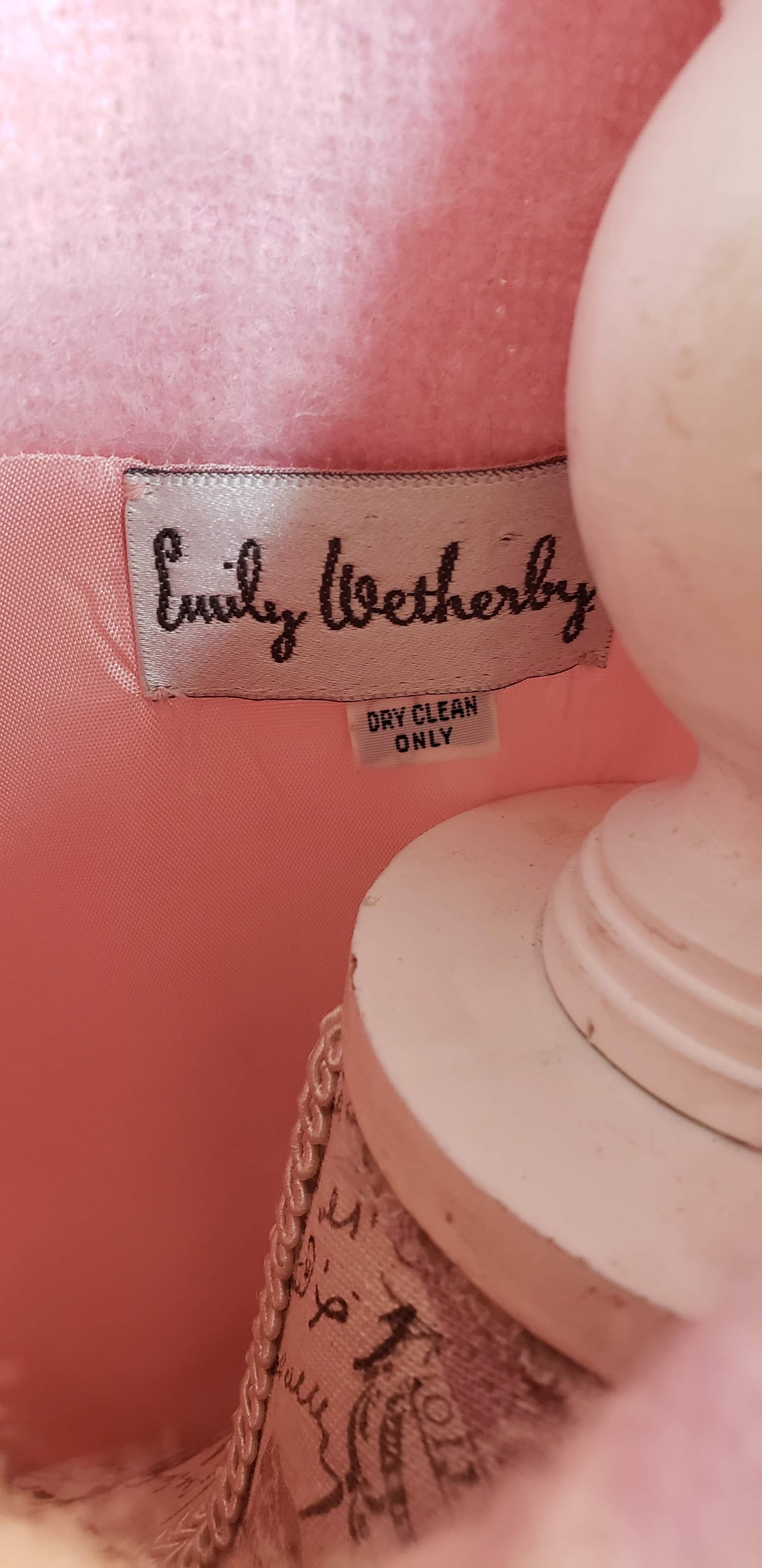 Emily Wetherby Vintage Pink Coat Sz M/L