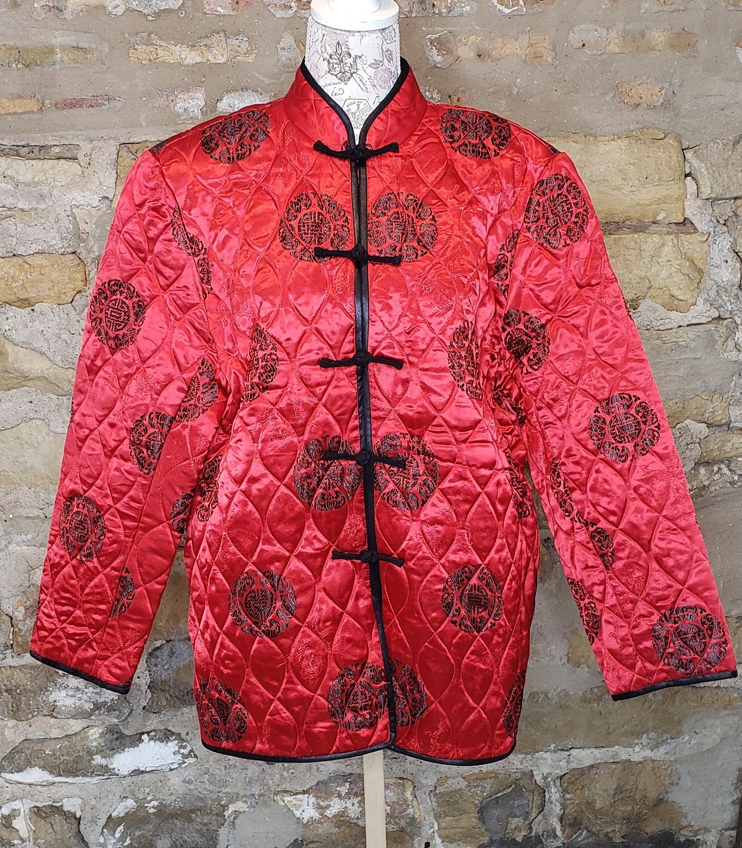 Red Oriental Jacket Sz M