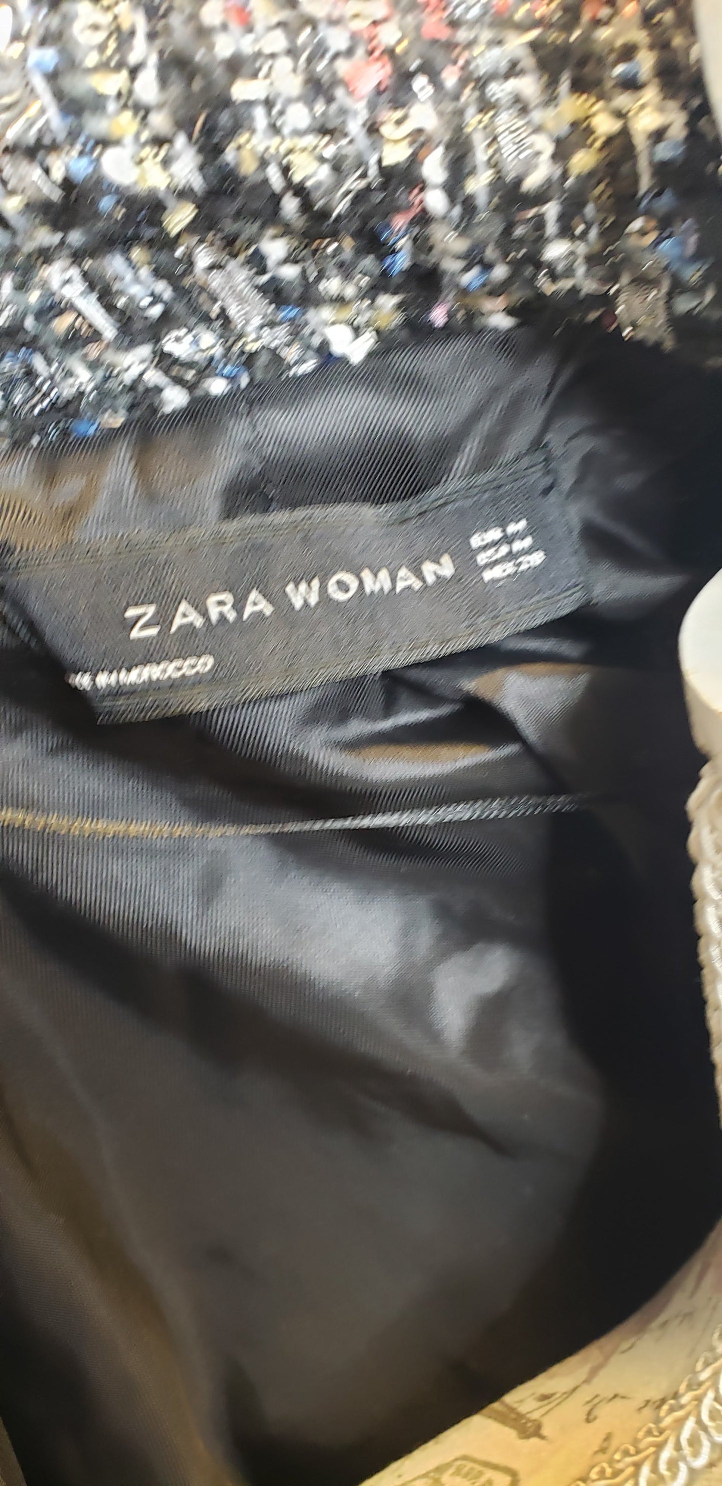 Zara Tweed Blazer Sz M