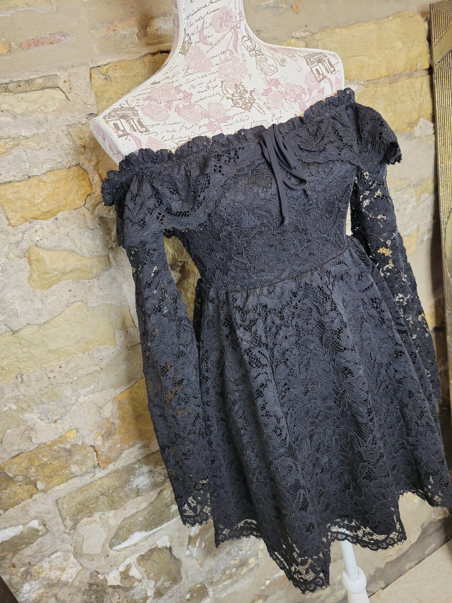 Stone Cold Fox Black Lace Dress Sz 1