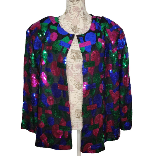 Multi Color Sequin Blazer