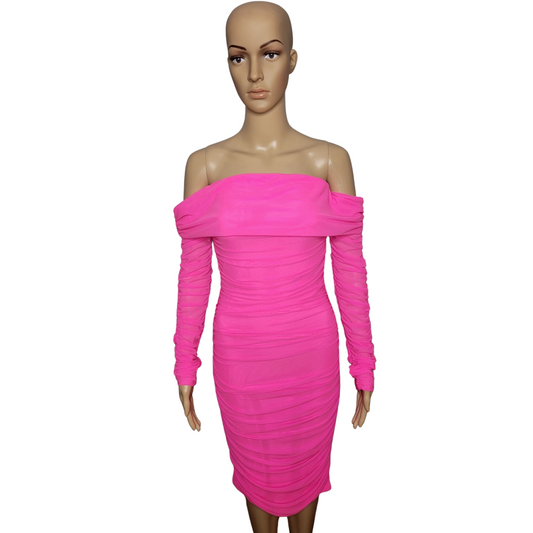 Pink Bodycon Dress Sz L